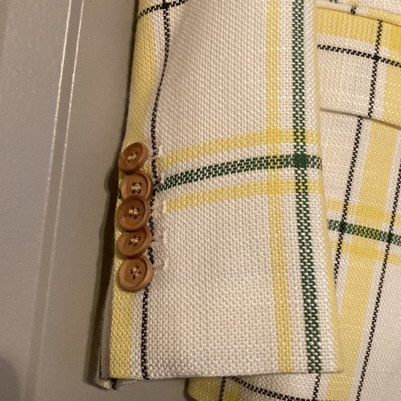 Veronica Beard Yellow Green Schoolboy Blazer| Sz 2 - Picture 5 of 12